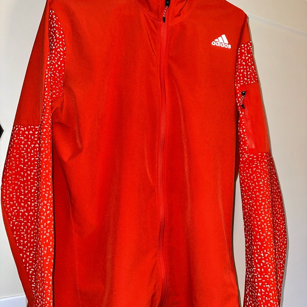 Adidas Orange Full-Zip Jacket